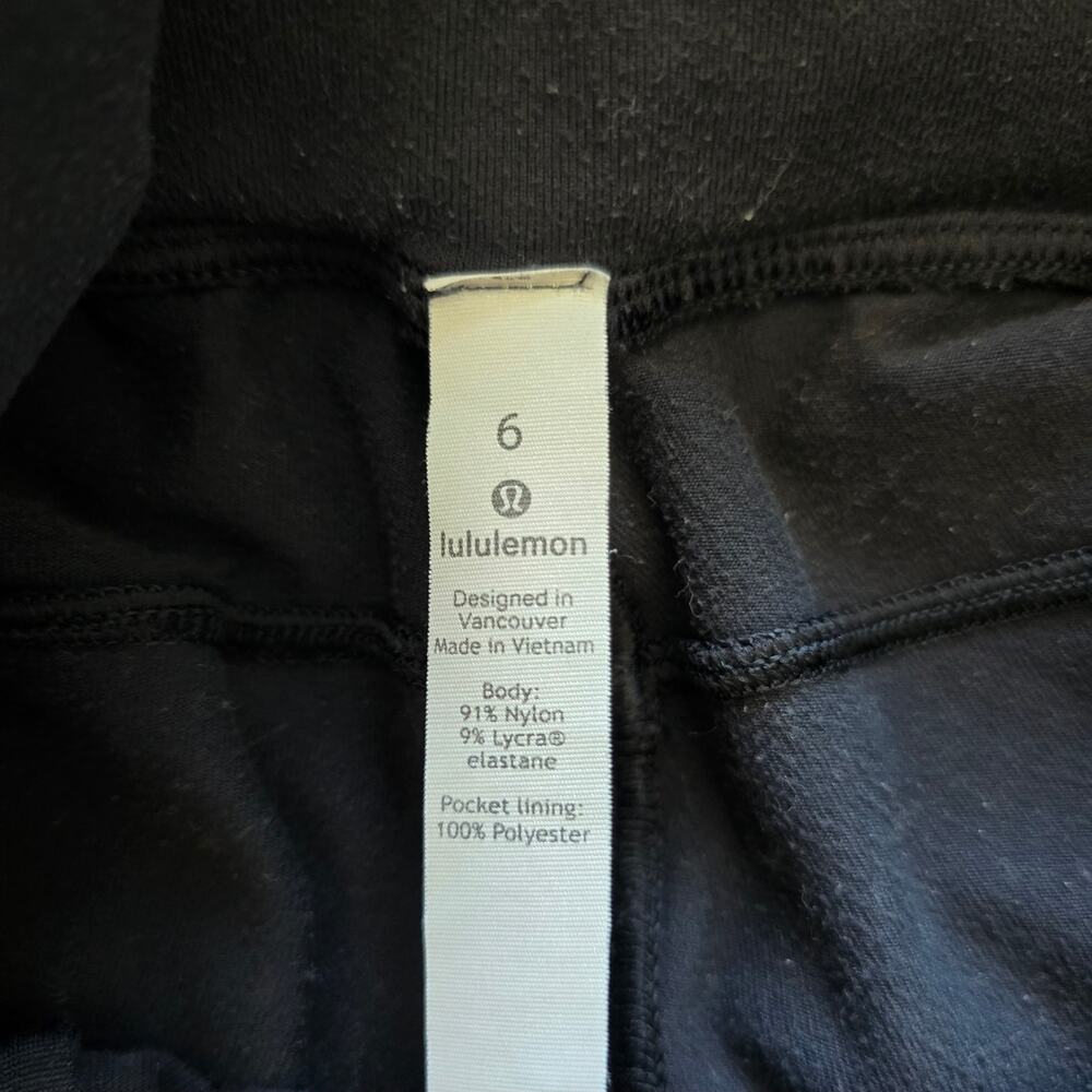 Lululemon Ready to Rulu Slim Fit Jogger Pants Size 6 Black Athleisure Running - Picture 8 of 12
